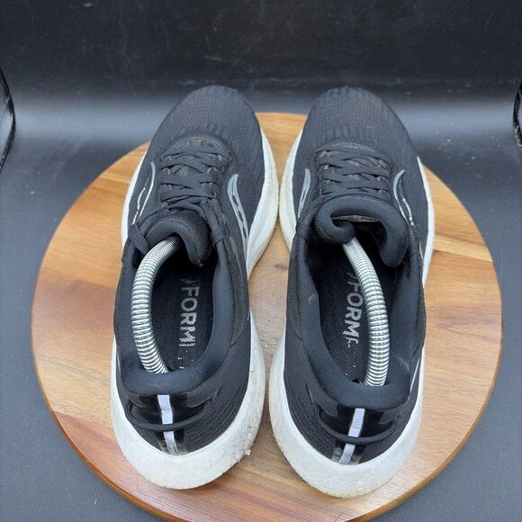 Saucony Triumph 21 Womens Size 9.5 Running Shoes Black White Sneakers S10881-10 - Picture 5 of 8